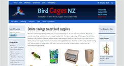 Desktop Screenshot of birdcages.co.nz