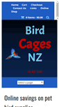 Mobile Screenshot of birdcages.co.nz